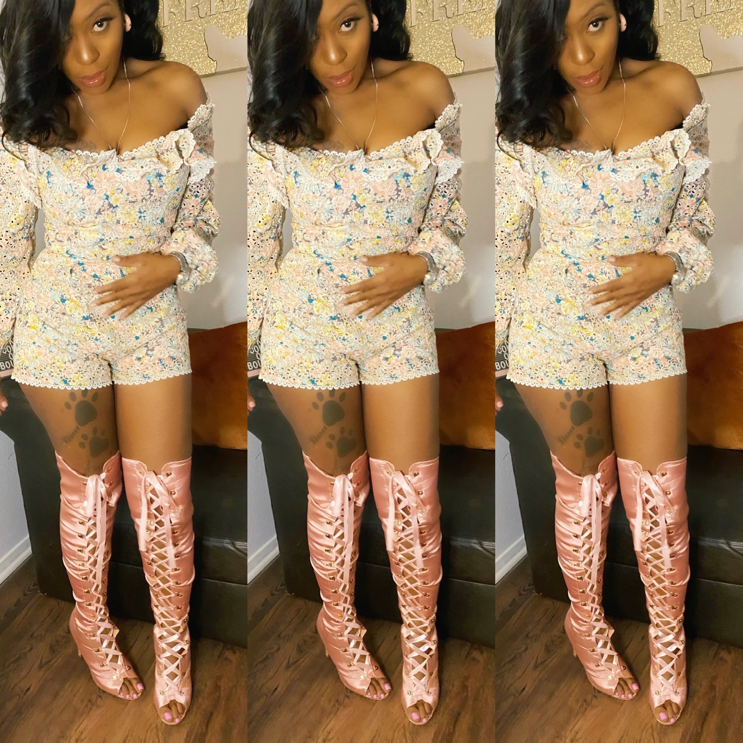 Flirty Flower Romper